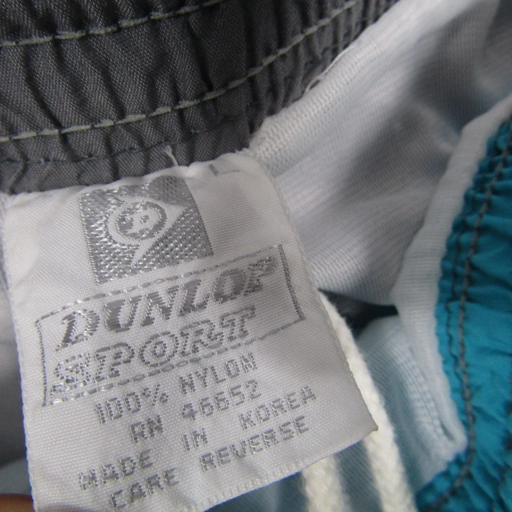 Vintage‎ Dunlop Sport Shorts Mens 34 Blue Nylon Swim Lined 5